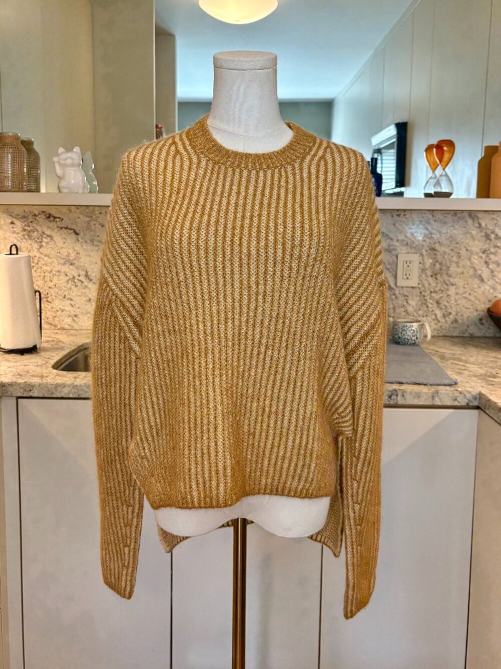 Banana Republic Alpaca-Wool Blend Ribbed Sweater